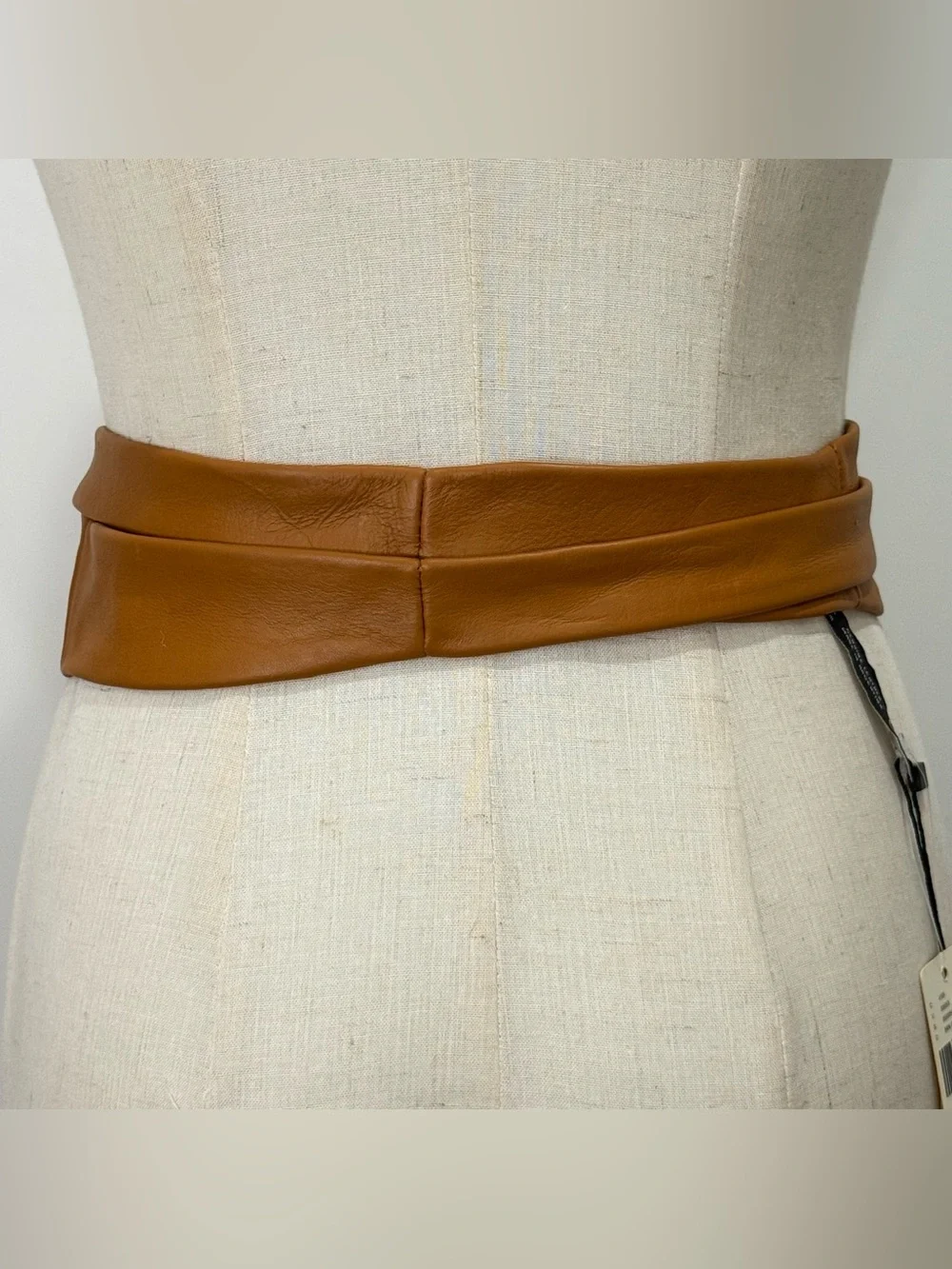 NWT Anthropologie ADA Obi Wrap Leather Belt O/S Brown Boho Hippie Festival Chic